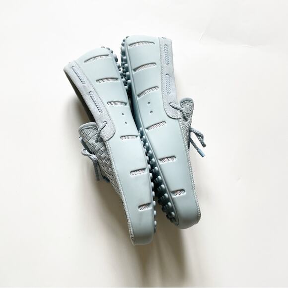 NEW Men’s Ice Blue SWIMS Woven Driver Loafers - Picture 5 of 9